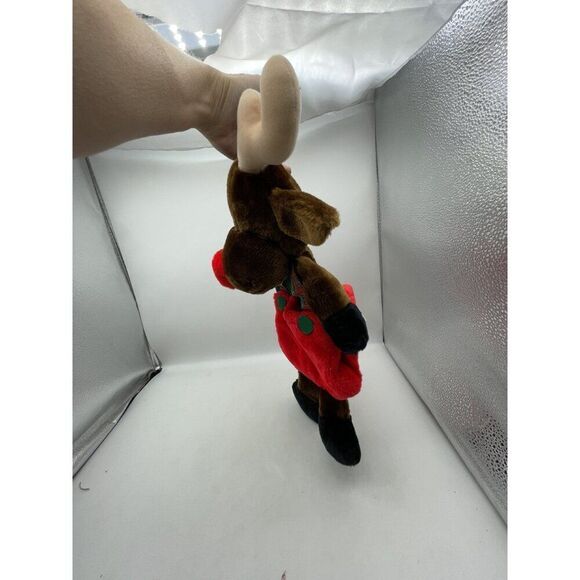 Vintage Rudolph Plush Reindeer Stocking Stuffed Kids Christmas Decor - Picture 5 of 10